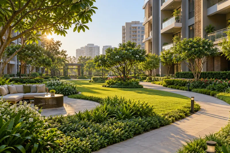 Representative landscaped setting